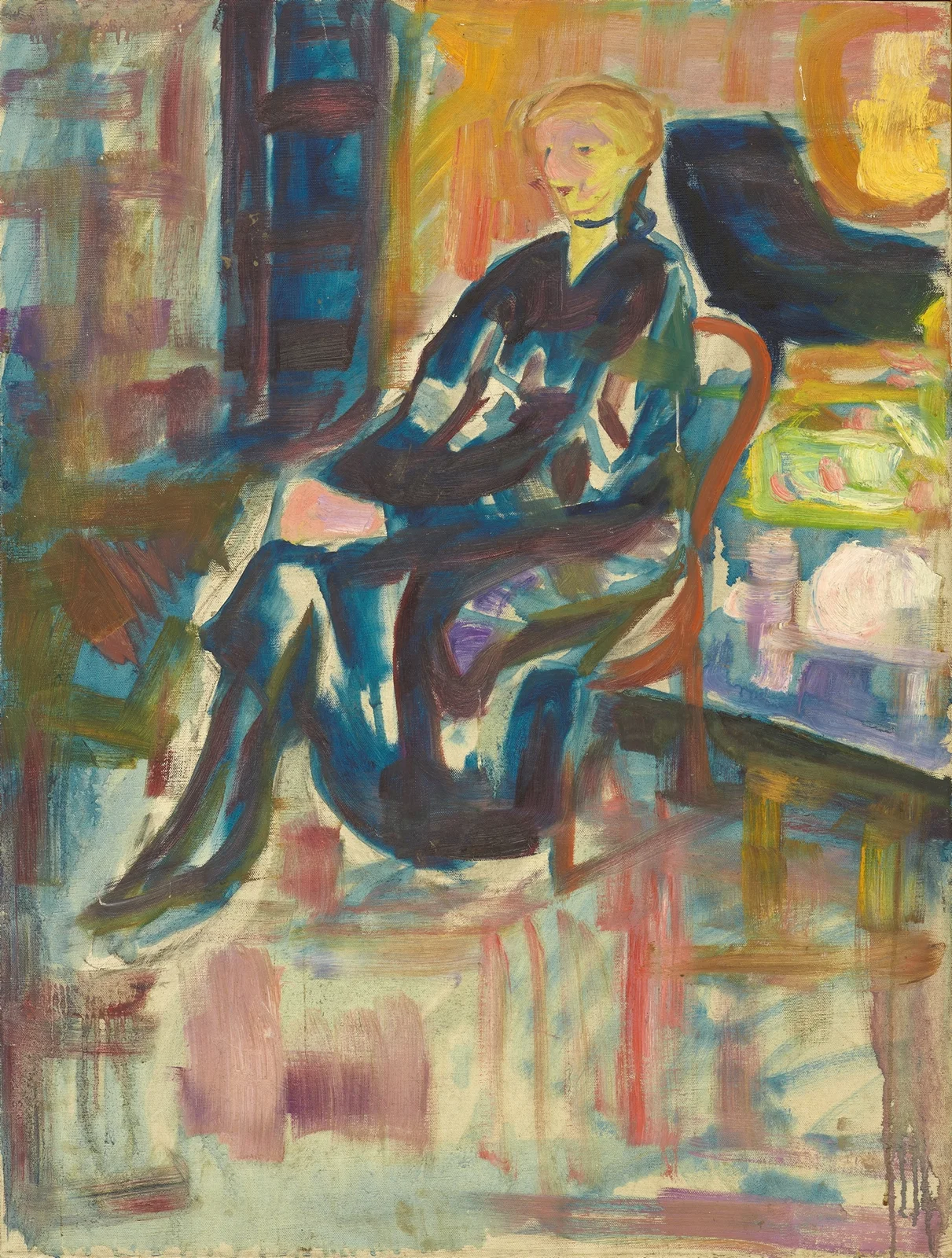 Sittende ung kvinne, 1916 – nr 2 av Edvard Munch