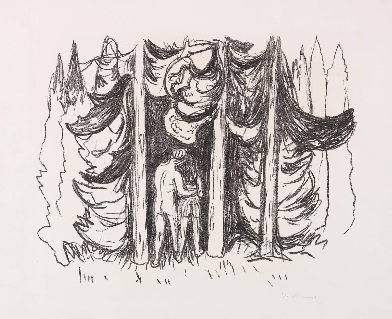 Skogen (Der Wald) av Edvard Munch