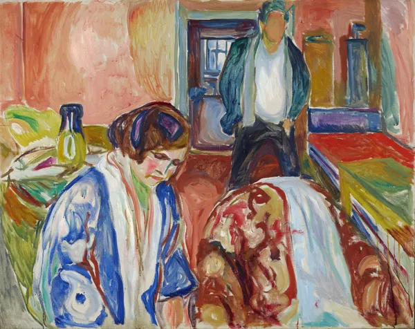 The Artist and his Model av Edvard Munch