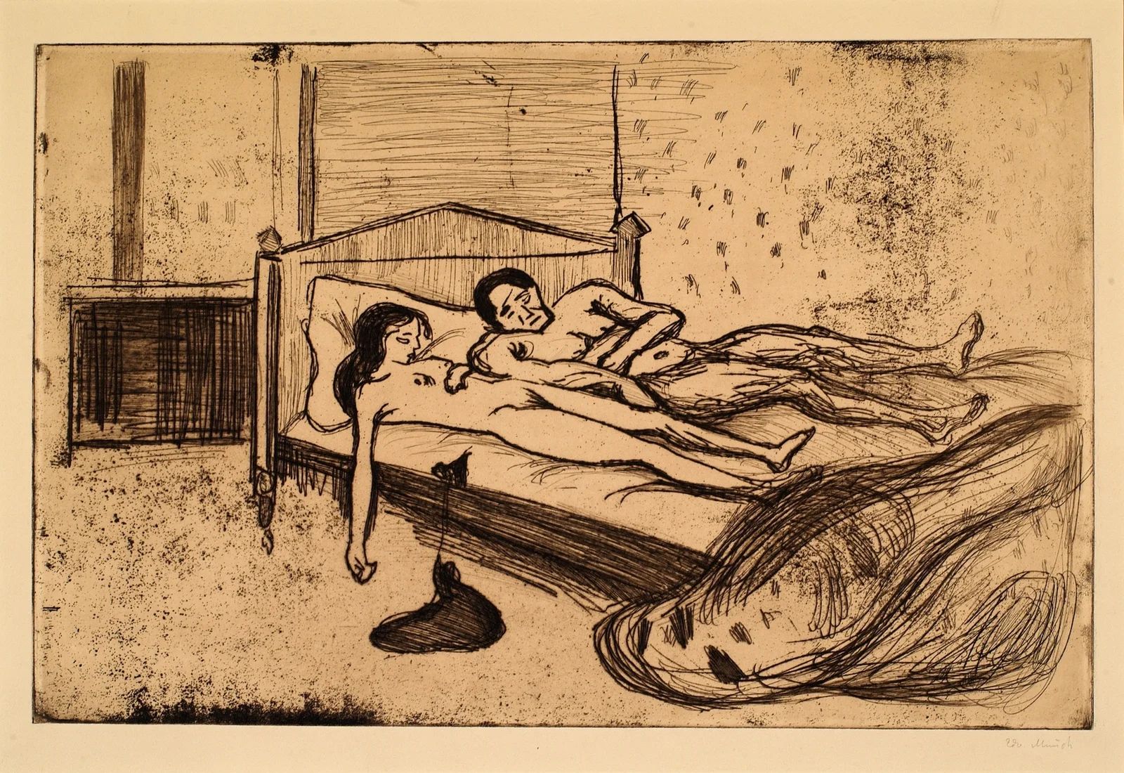 The Dead Lovers (Double Suicide) av Edvard Munch