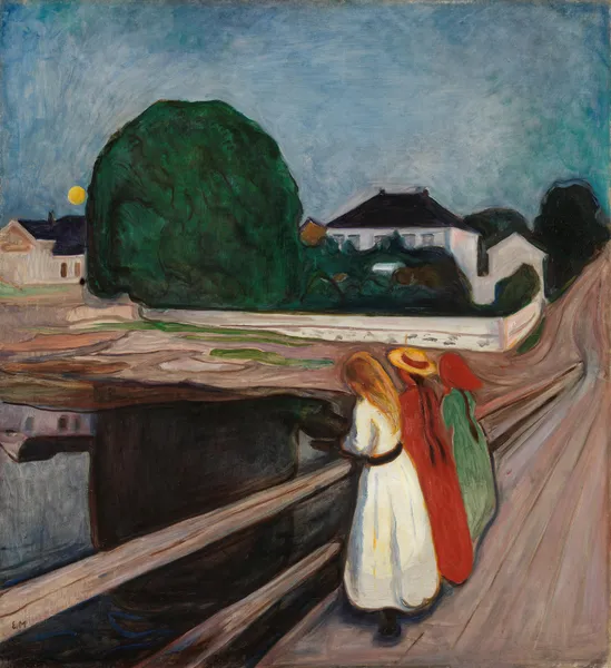 The Girls on the Bridge av Edvard Munch
