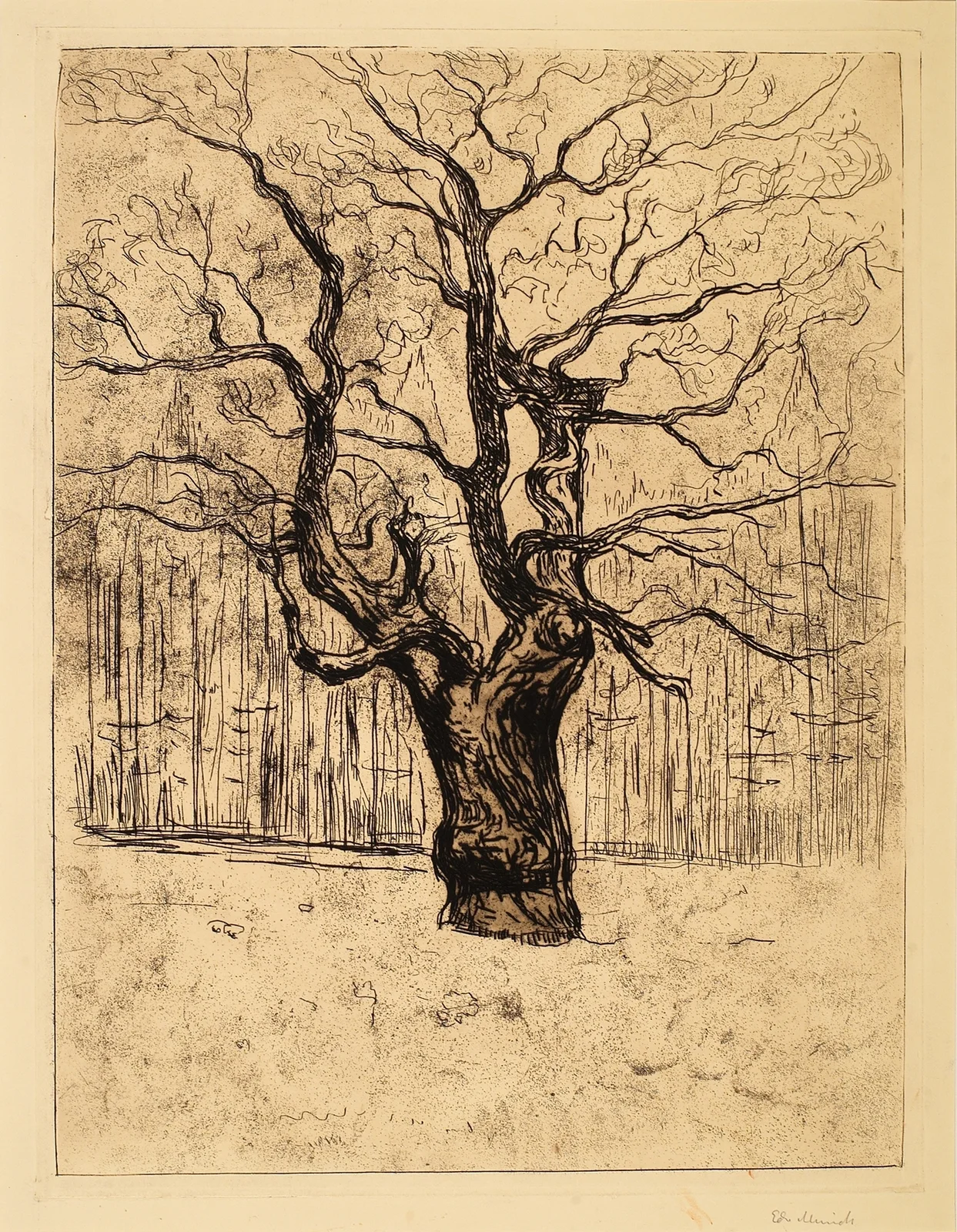 The Oak – nr 1 av Edvard Munch