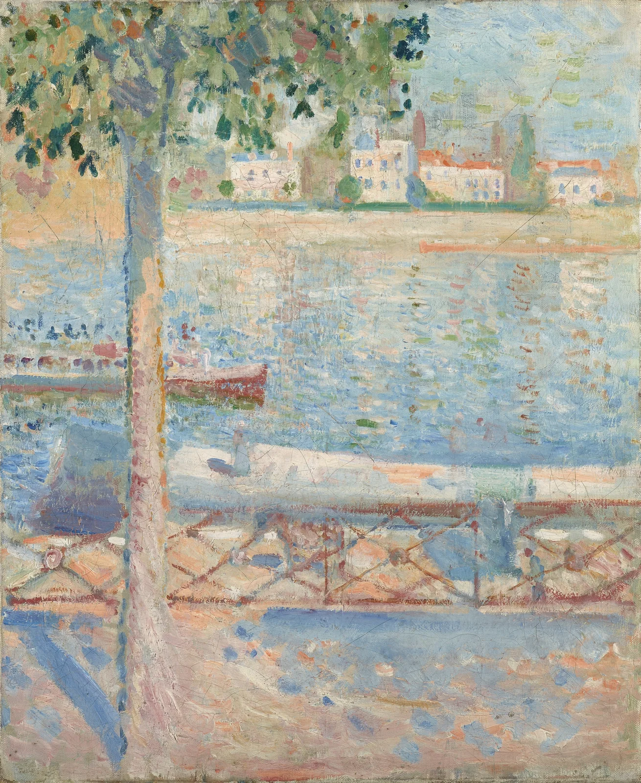 The Seine At Saint-Cloud av Edvard Munch