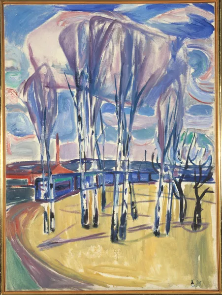 The Tram Loop At Skøyen av Edvard Munch