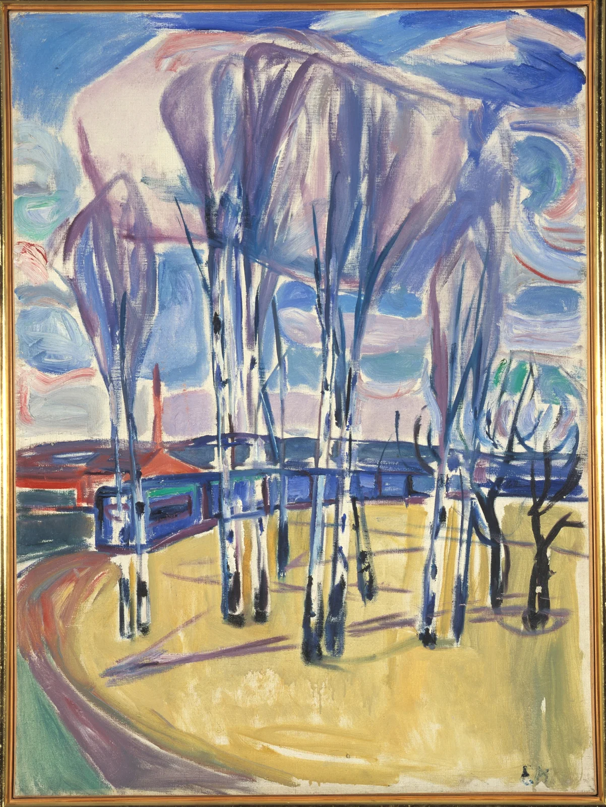 The Tram Loop At Skøyen av Edvard Munch