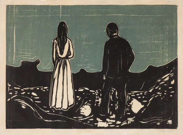 Two People. The Lonely Ones av Edvard Munch