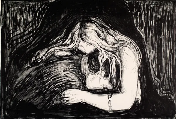 Vampire I av Edvard Munch