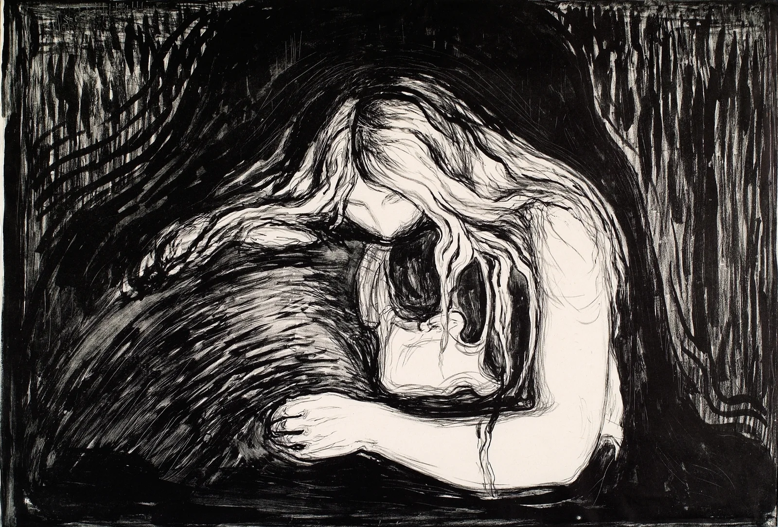 Vampire I av Edvard Munch