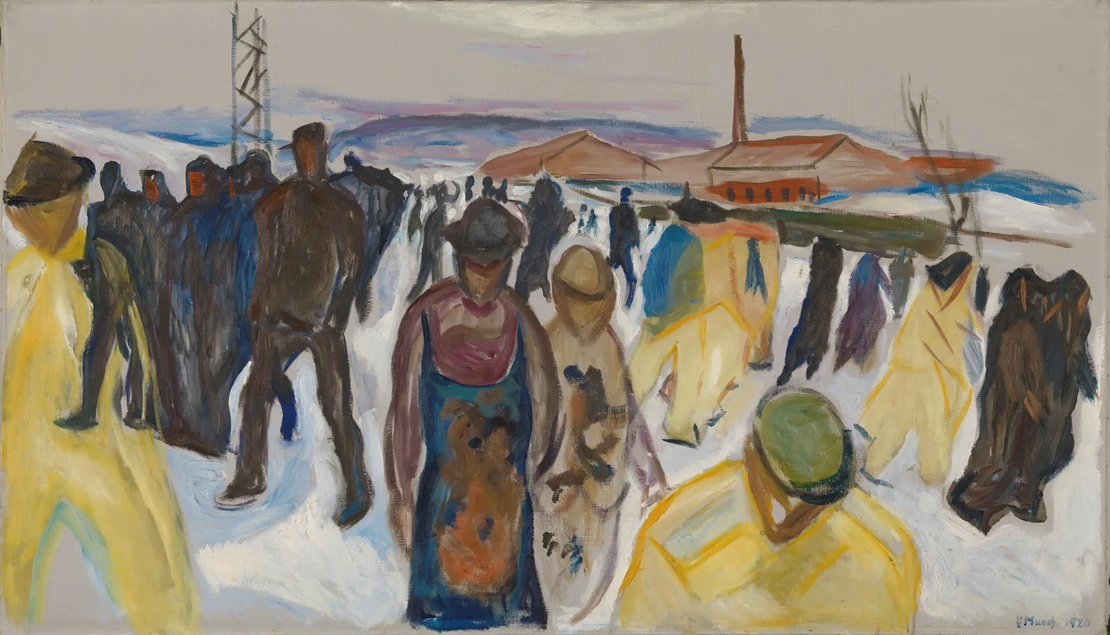 Workers Returning Home av Edvard Munch