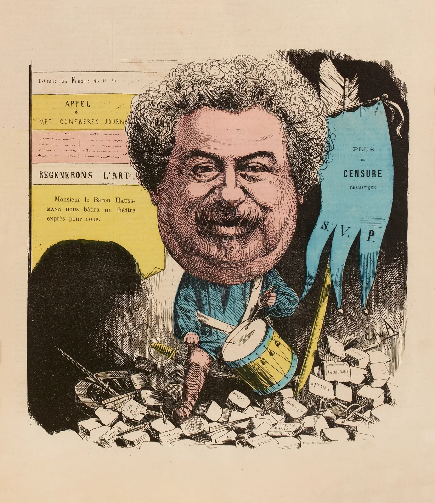 Alexandre Dumas av Edward Ancourt