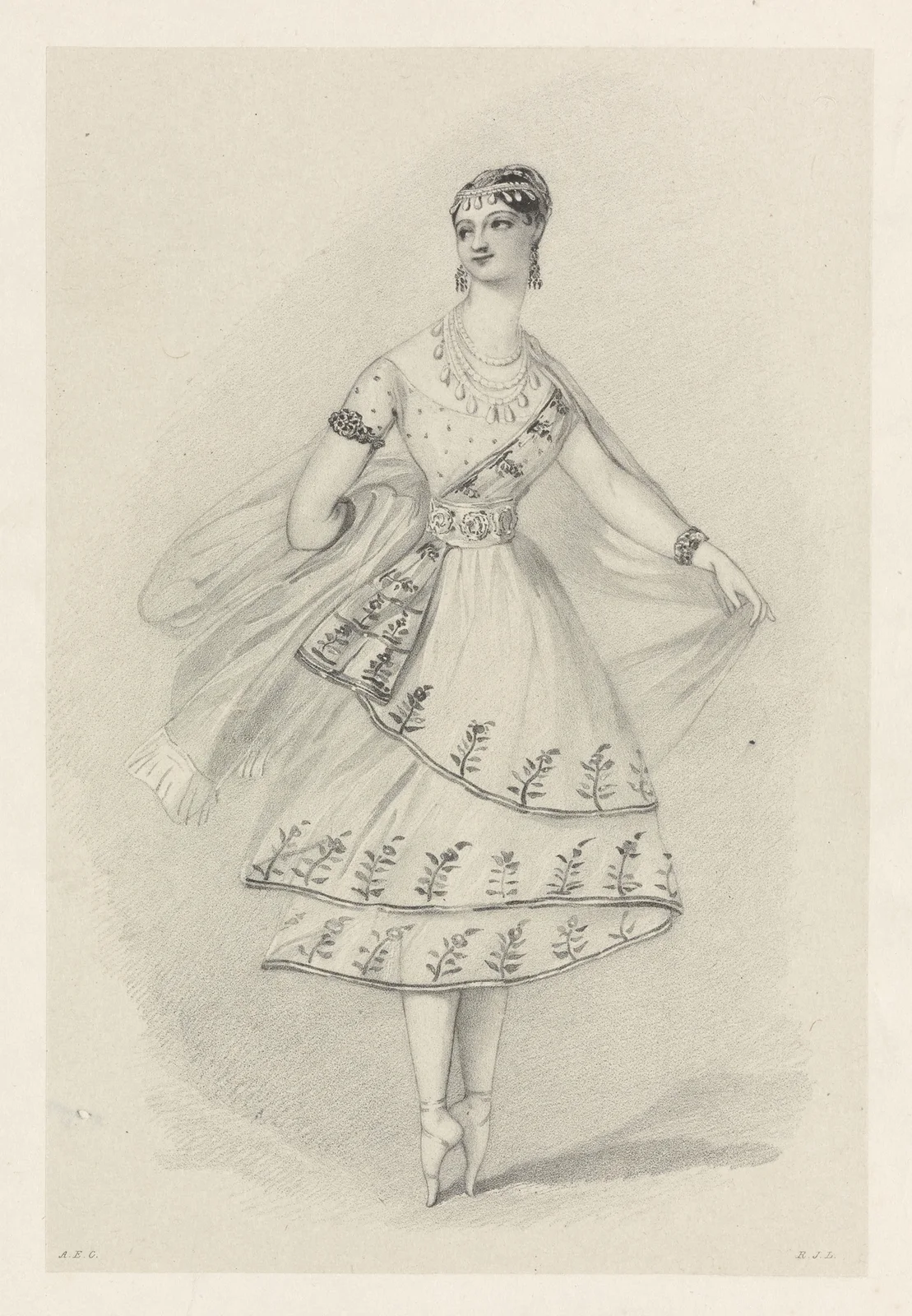 La bayadère av Alfred Edward Chalon