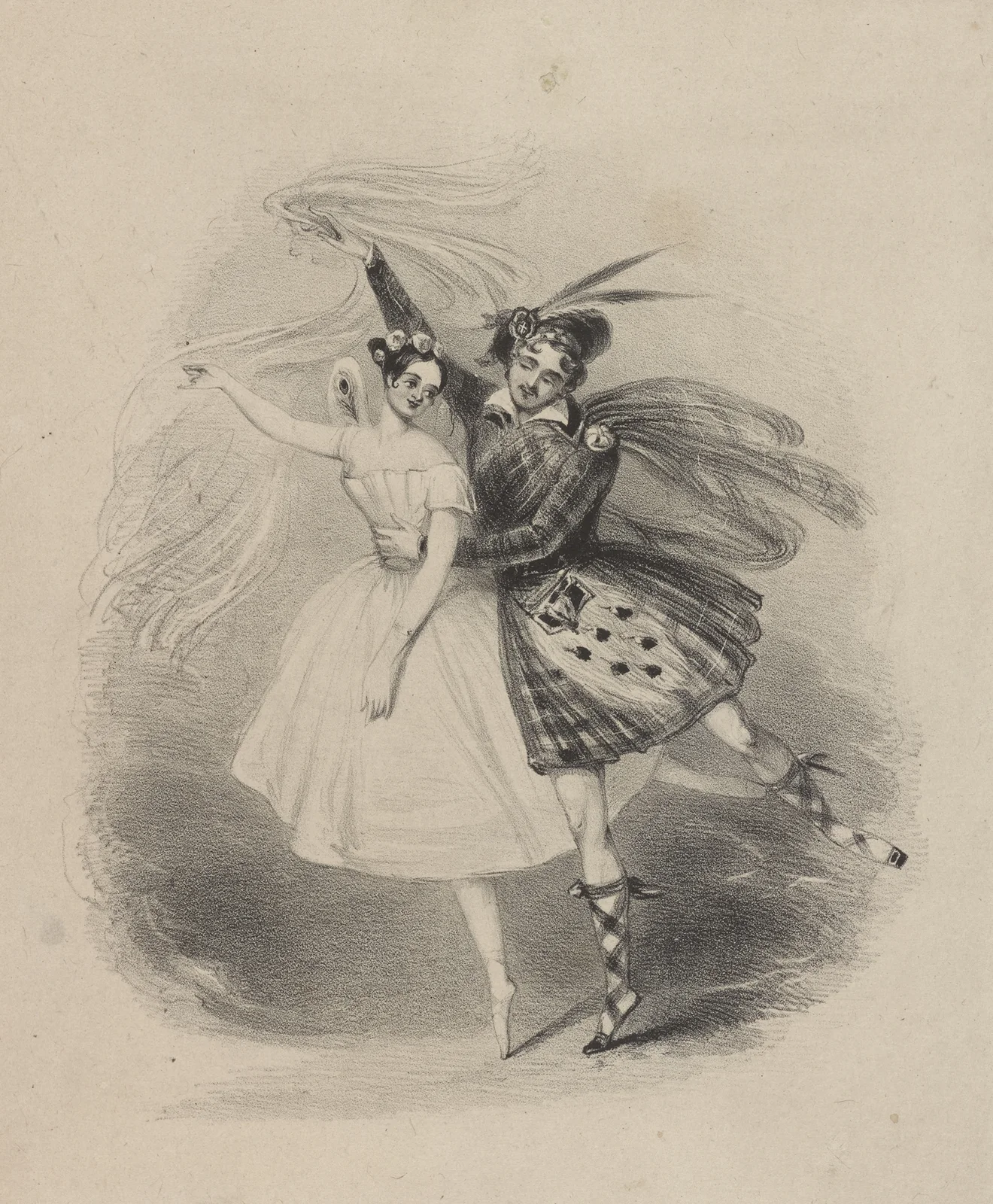 La sylphide av Alfred Edward Chalon
