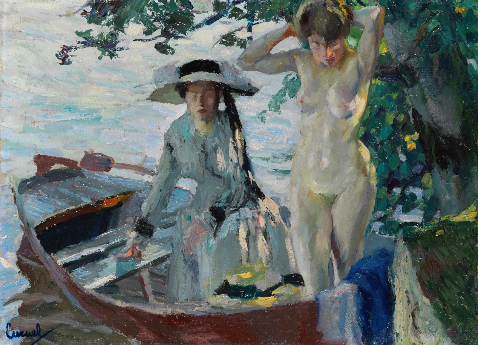 Après le bain av Edward Cucuel