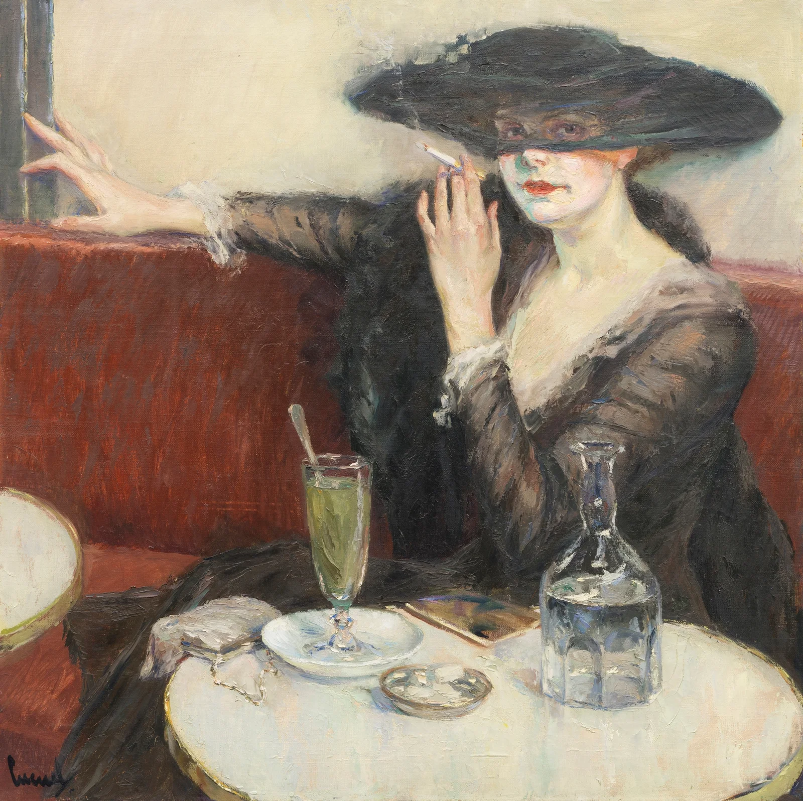 Im Café av Edward Cucuel