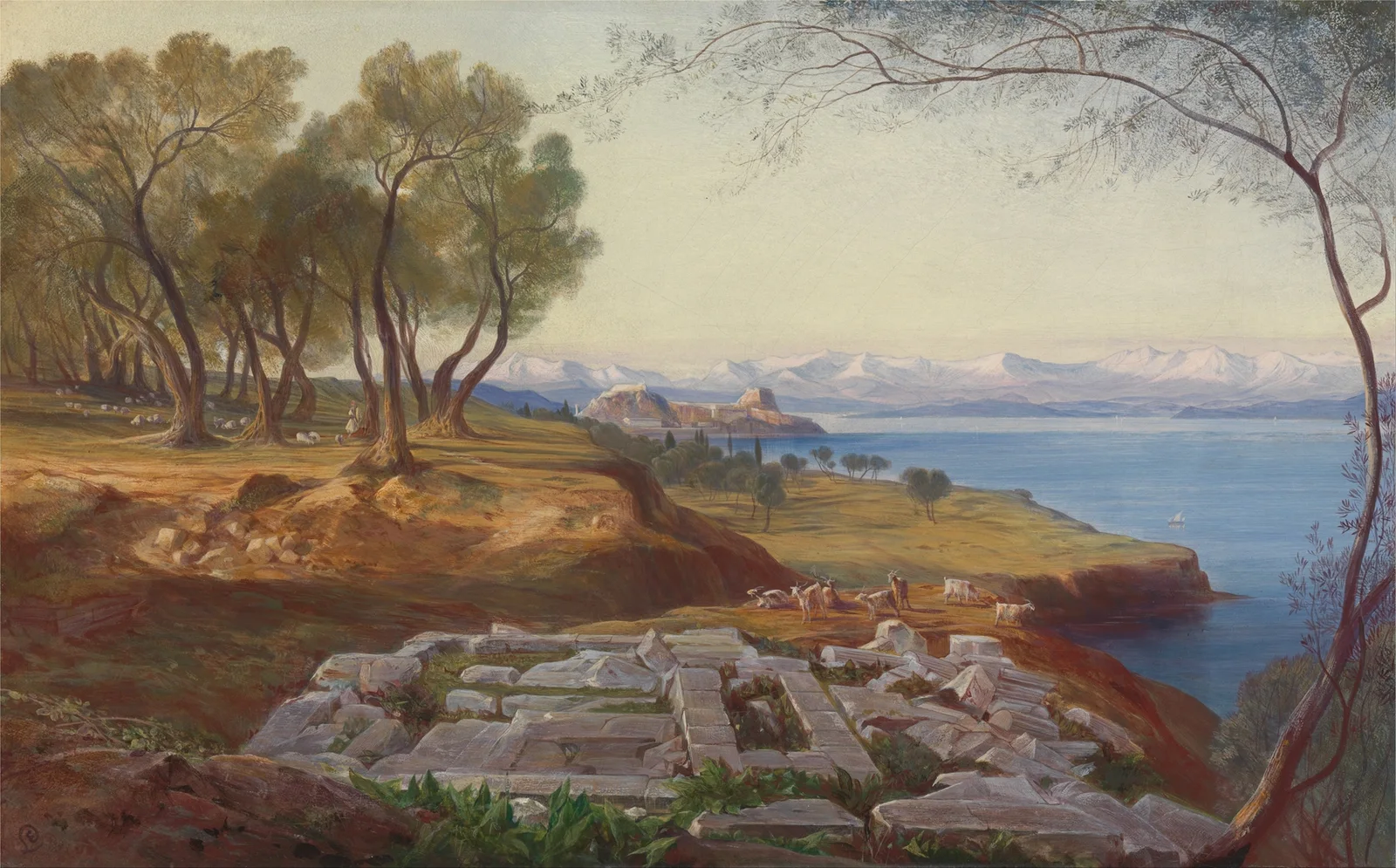 Corfu from Ascension 2 av Edward Lear