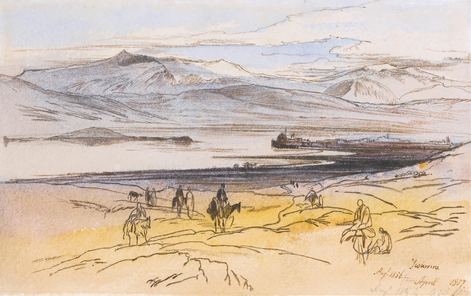 Ioannina (Jannena), Greece av Edward Lear