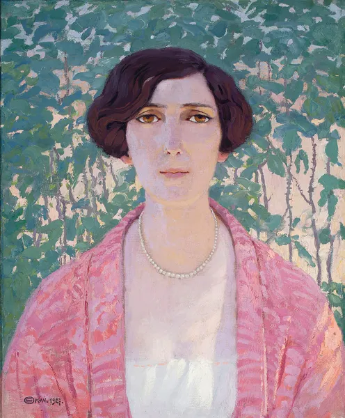 Female head av Edward Okuń