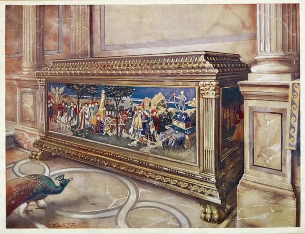 Marriage coffer or cassone. In the Victoria and Albert Museum, South Kensington. Italian (Florentine probably), ca. 1550. av Edwin Foley