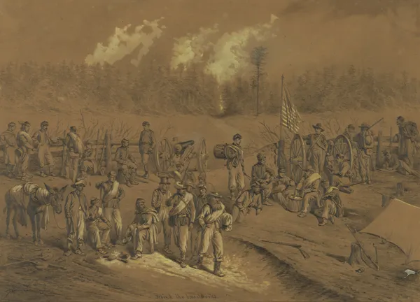 A lull in the fight av Edwin Forbes