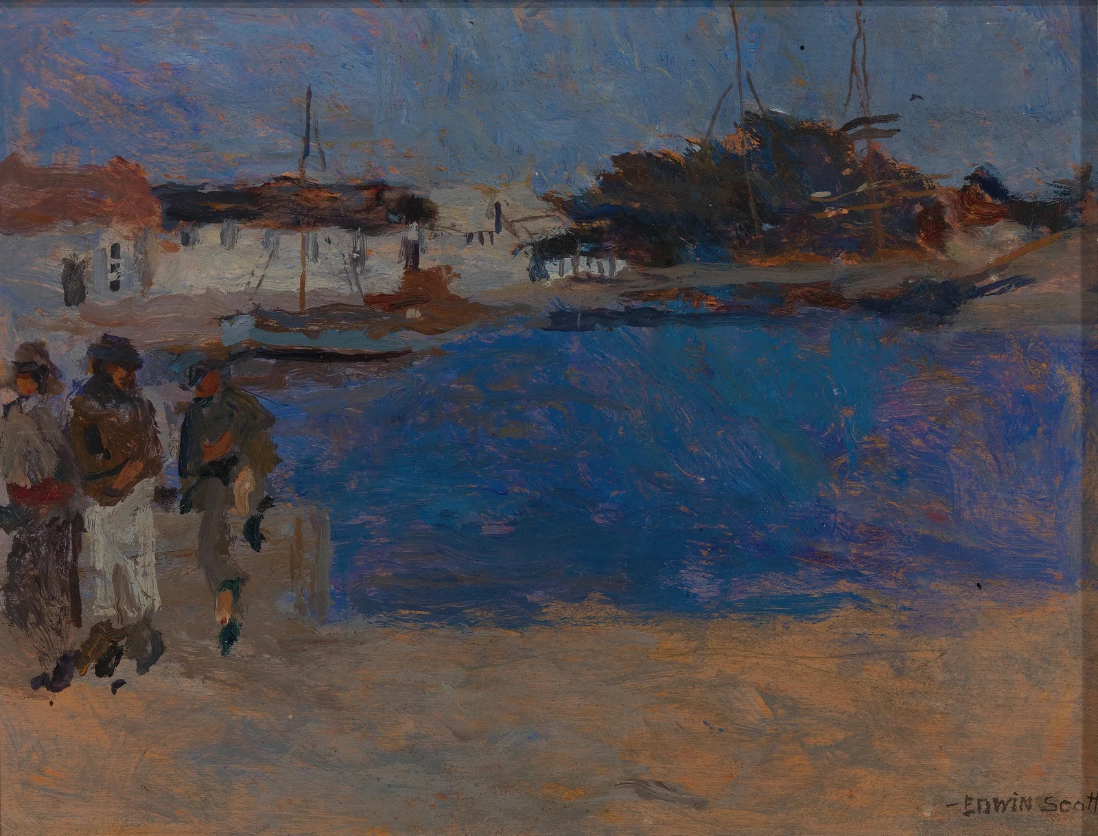 Cote aux Environs de Cherbourg av Frank Edwin Scott