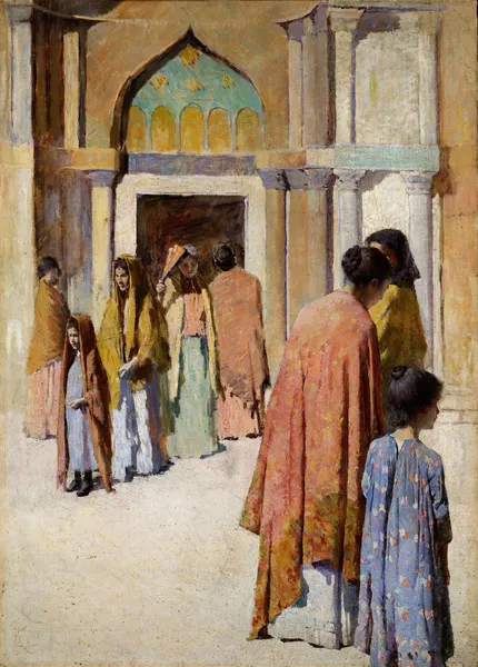 Femmes pres des Escaliers no. I av Frank Edwin Scott