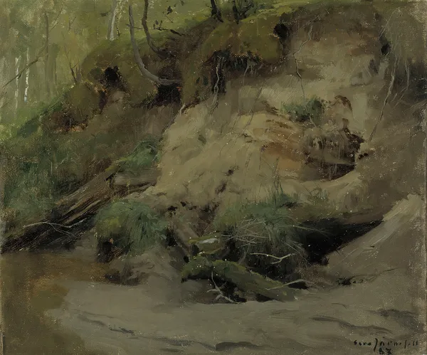 Forest with a Sandy Slope av Eero Järnefelt