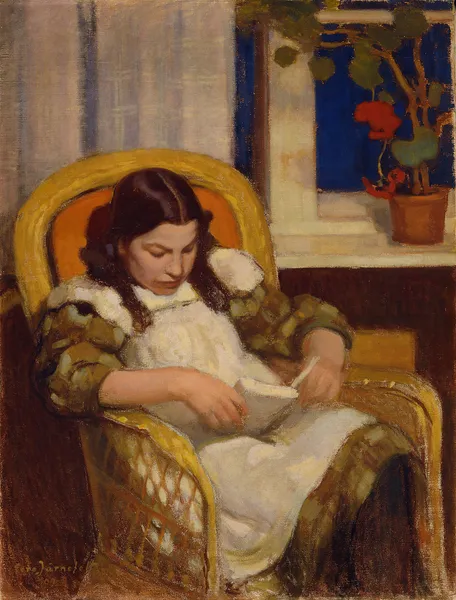 Girl Reading av Eero Järnefelt