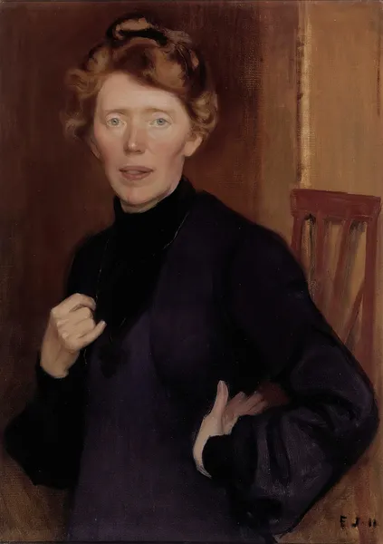 Portrait Of Tekla Hultin av Eero Järnefelt