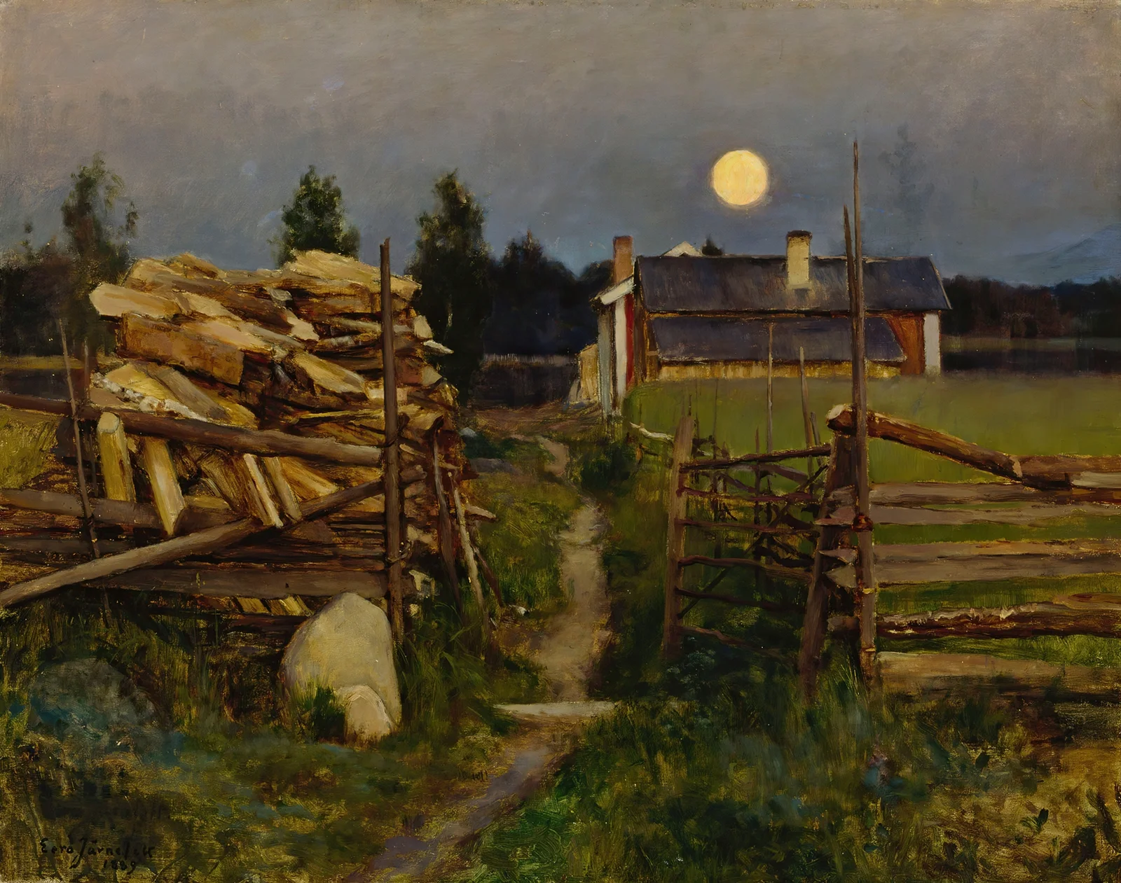 Summer Night Moon av Eero Järnefelt