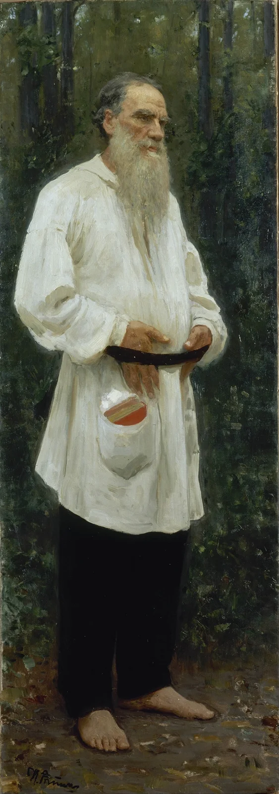 Leo Tolstoy Barefoot av Ilya Efimovich Repin