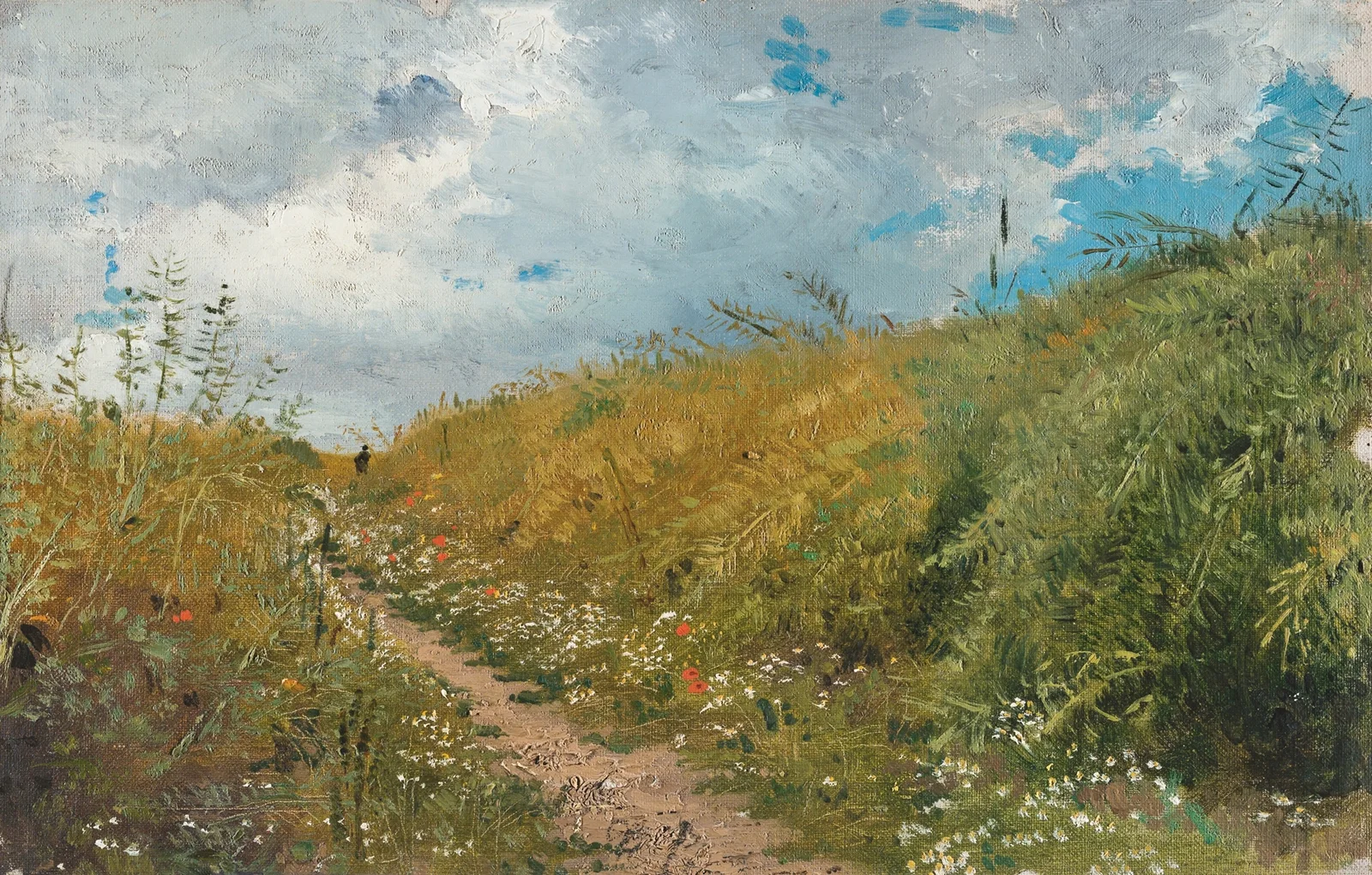 Road Through A Dell av Ilya Efimovich Repin