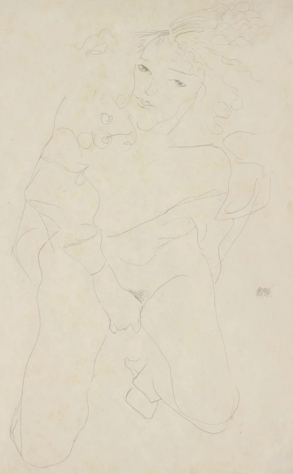 Akt (Nude) av Egon Schiele