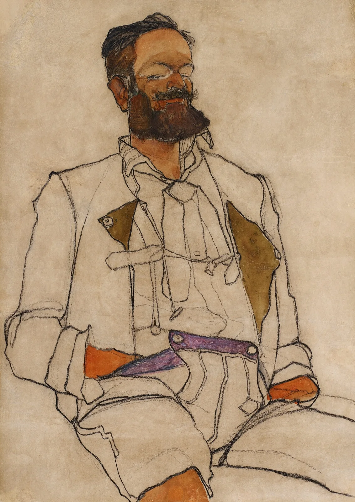 Bildnis eines Herren (Carl Reininghaus) av Egon Schiele