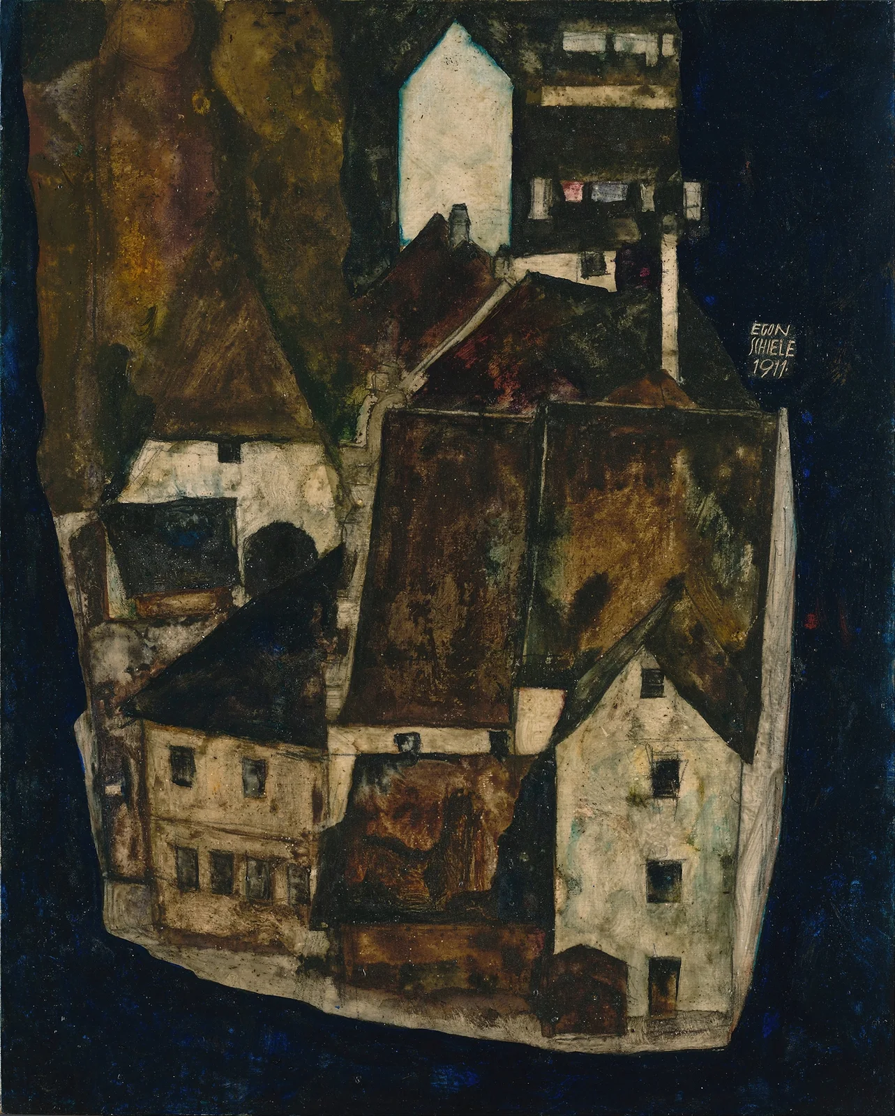 Dead City III (City on the Blue River III) av Egon Schiele