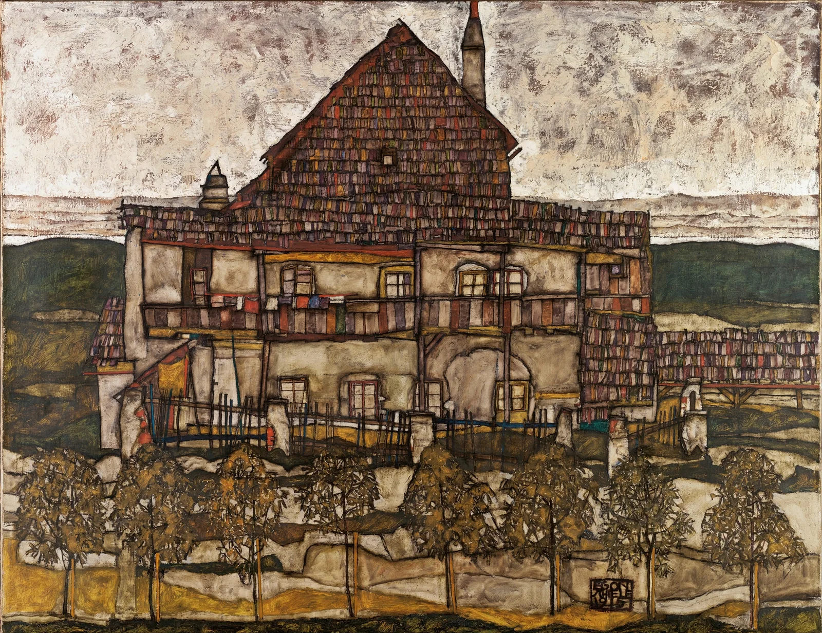 House with Shingle Roof (Old House II) av Egon Schiele