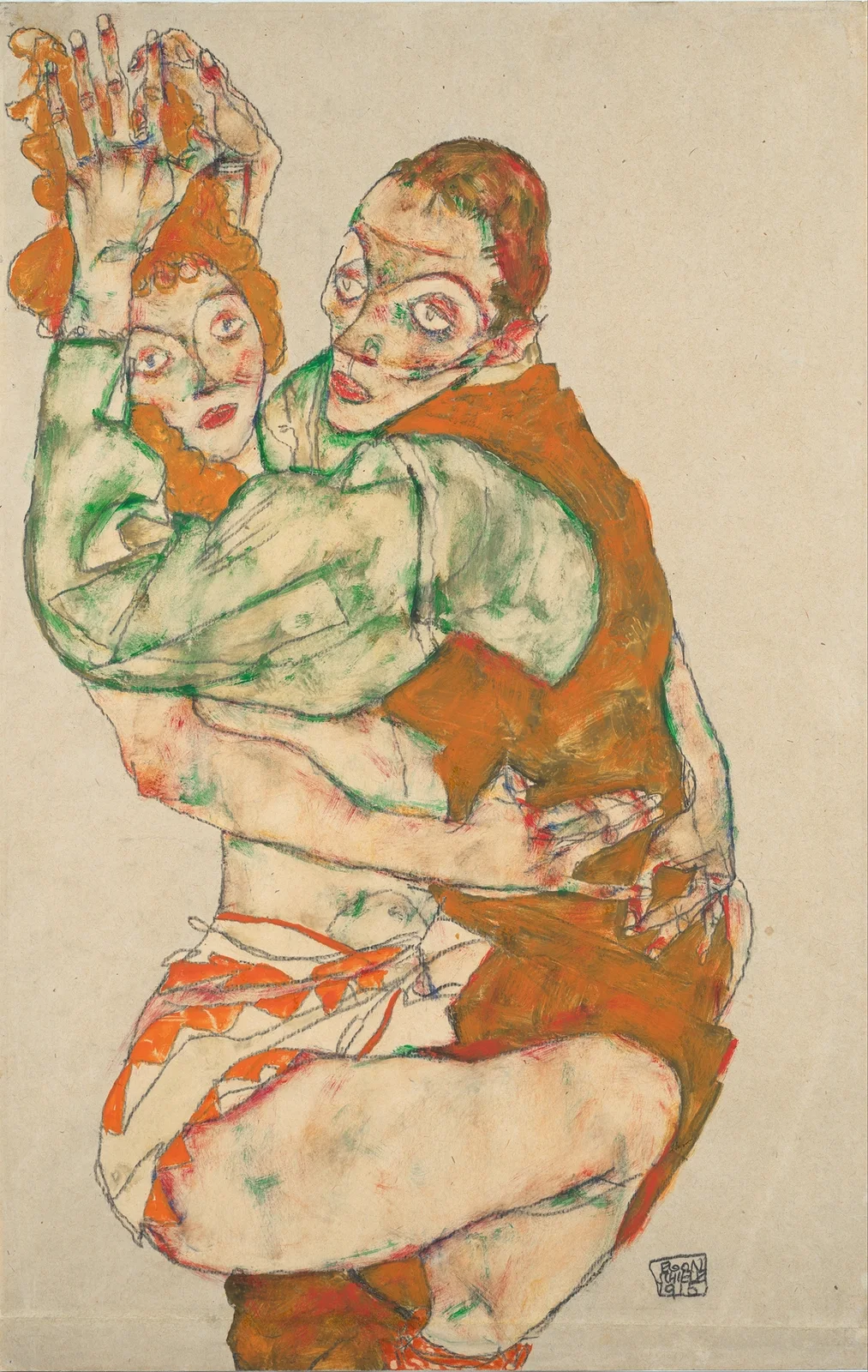 Lovemaking av Egon Schiele