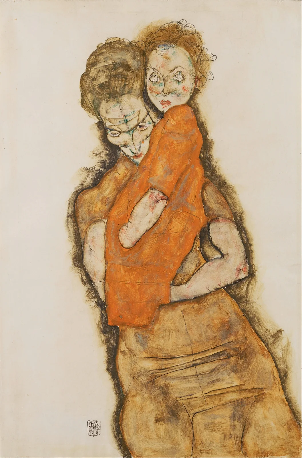 Mother and Child av Egon Schiele