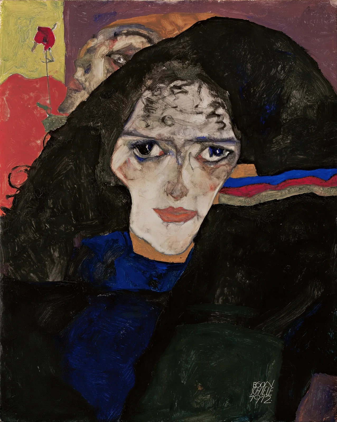 Mourning Woman av Egon Schiele
