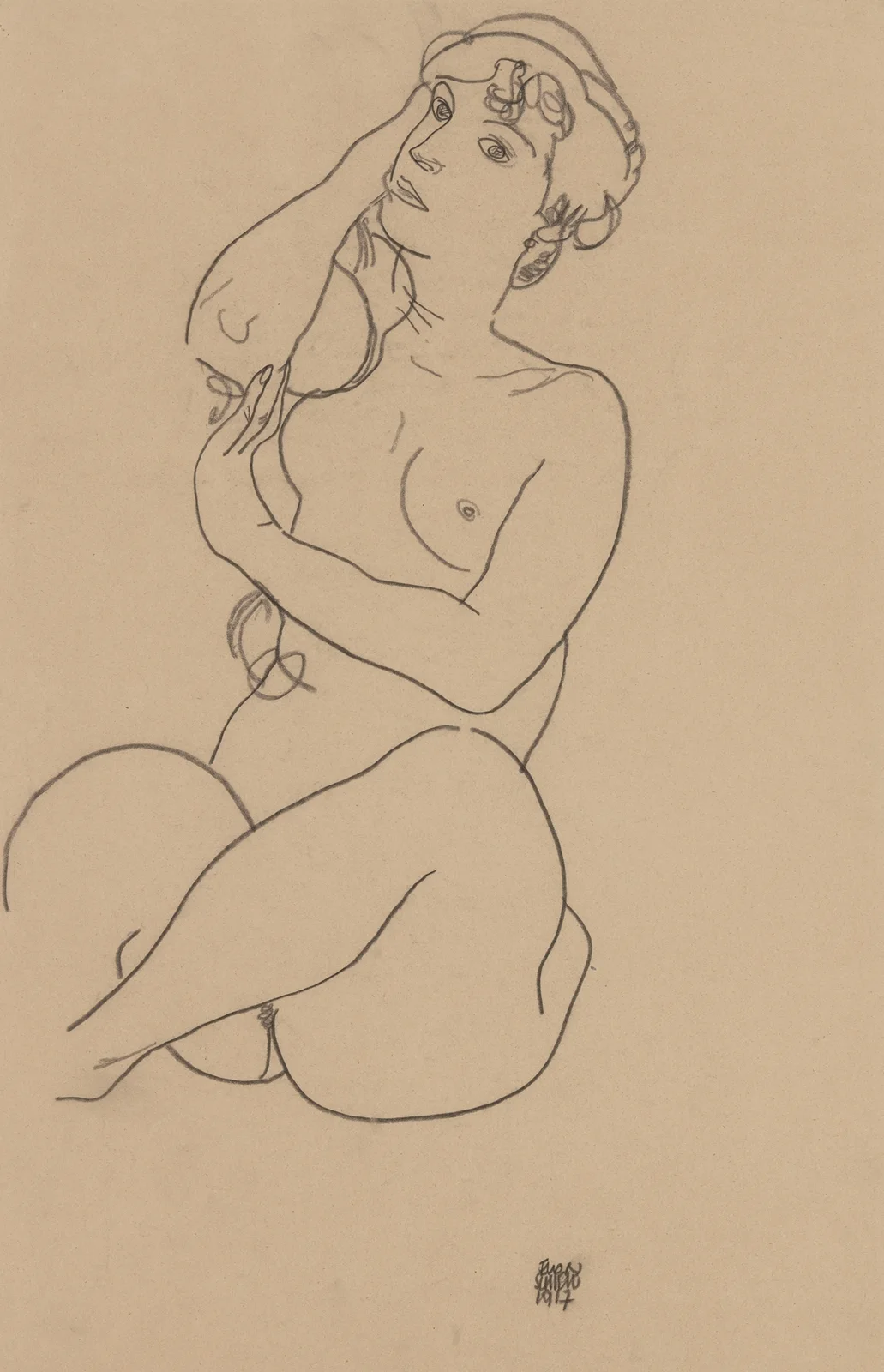 Nude av Egon Schiele