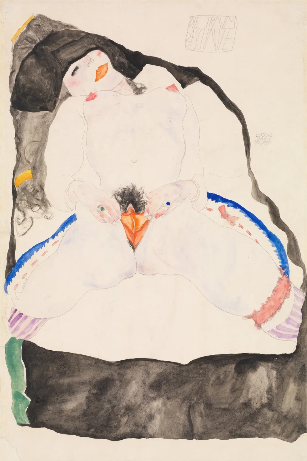 Observed in a Dream av Egon Schiele