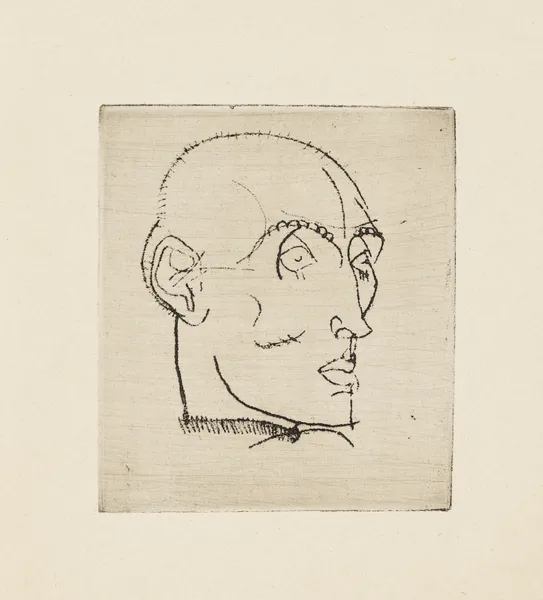Portrait of a Man (Männliches Bildnis) av Egon Schiele
