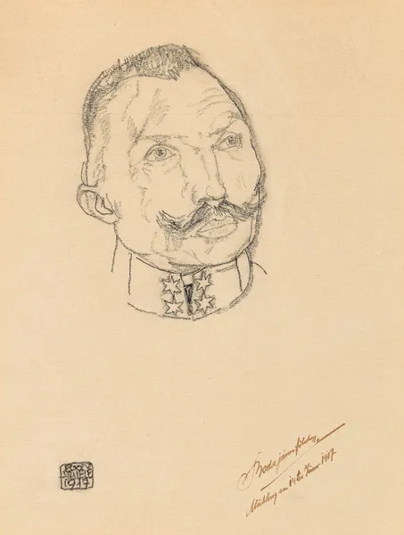 Portrait of Boda János av Egon Schiele