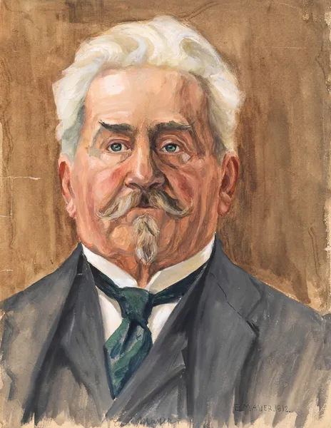 Porträt Leopold Czihaczek av Egon Schiele