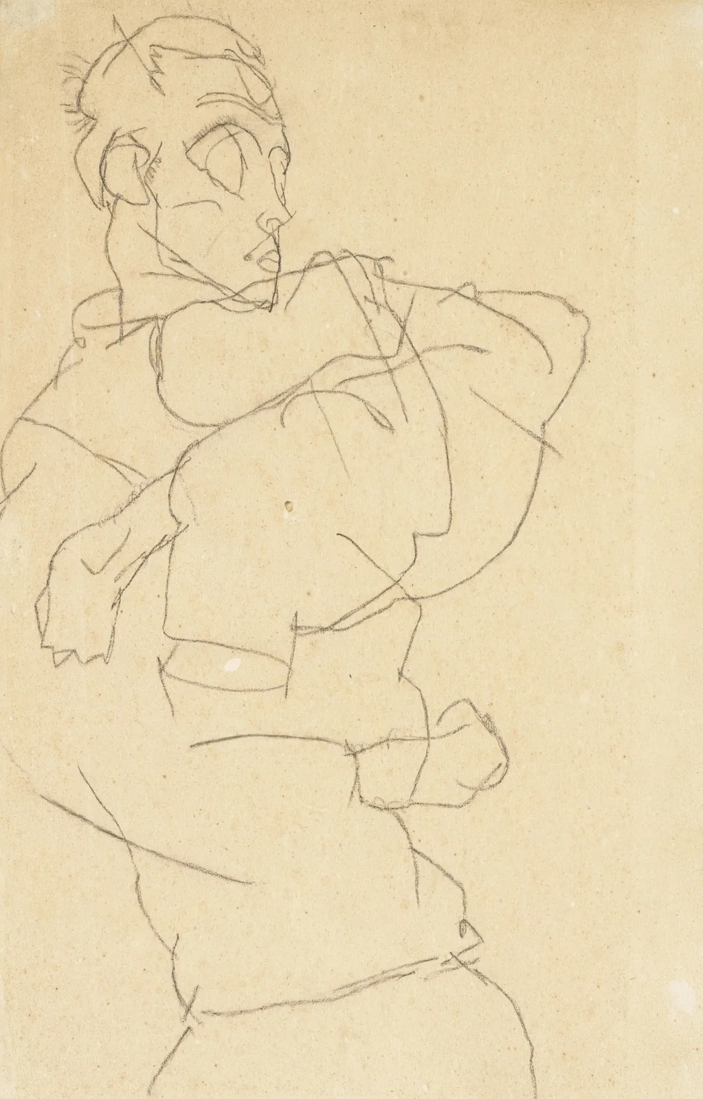 Selbstdarstellung (Self-Portrait) av Egon Schiele