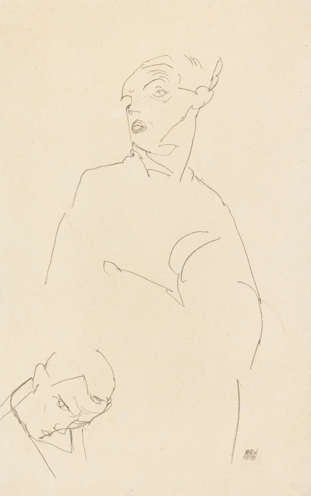 Selbstporträt av Egon Schiele