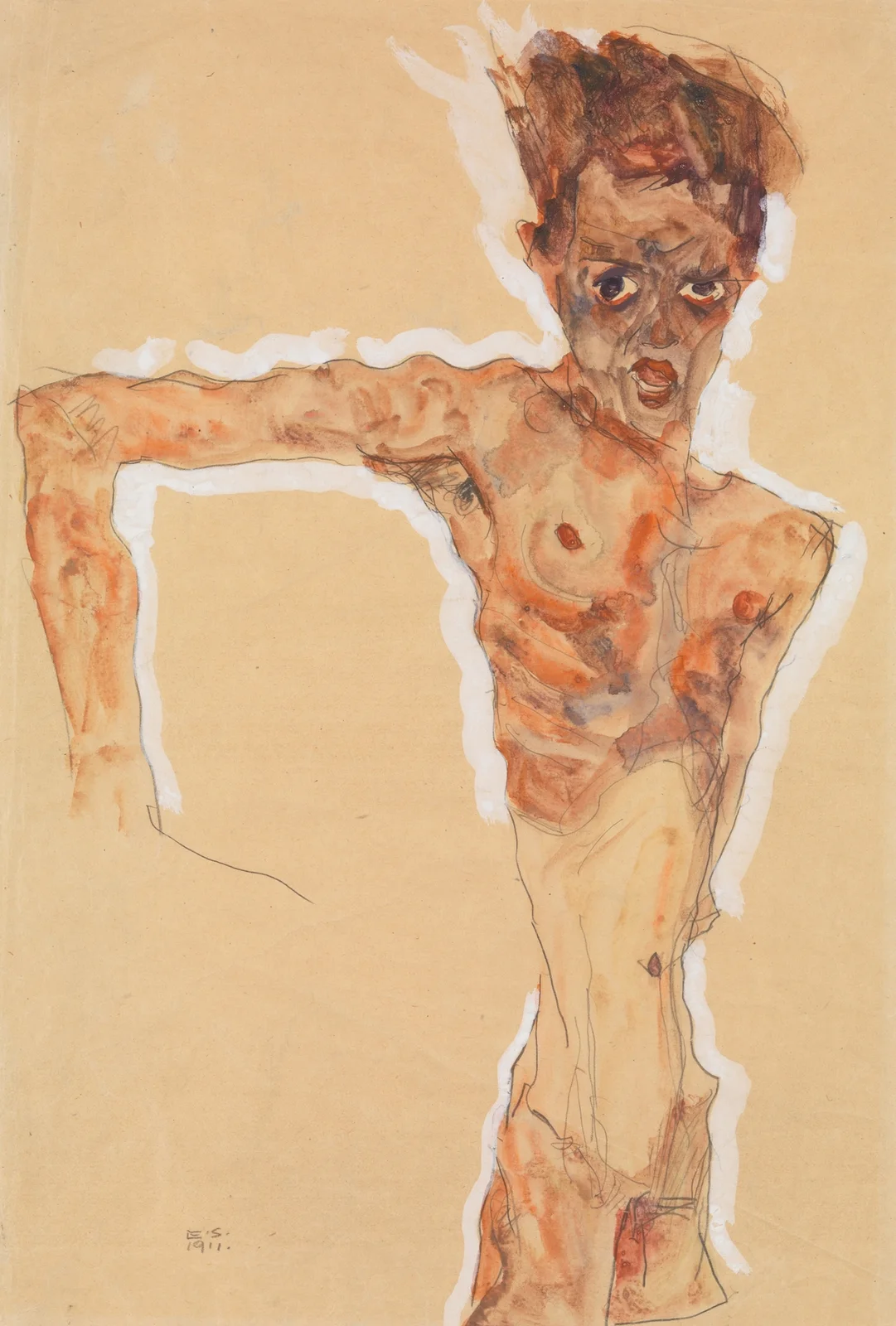 Self-Portrait av Egon Schiele