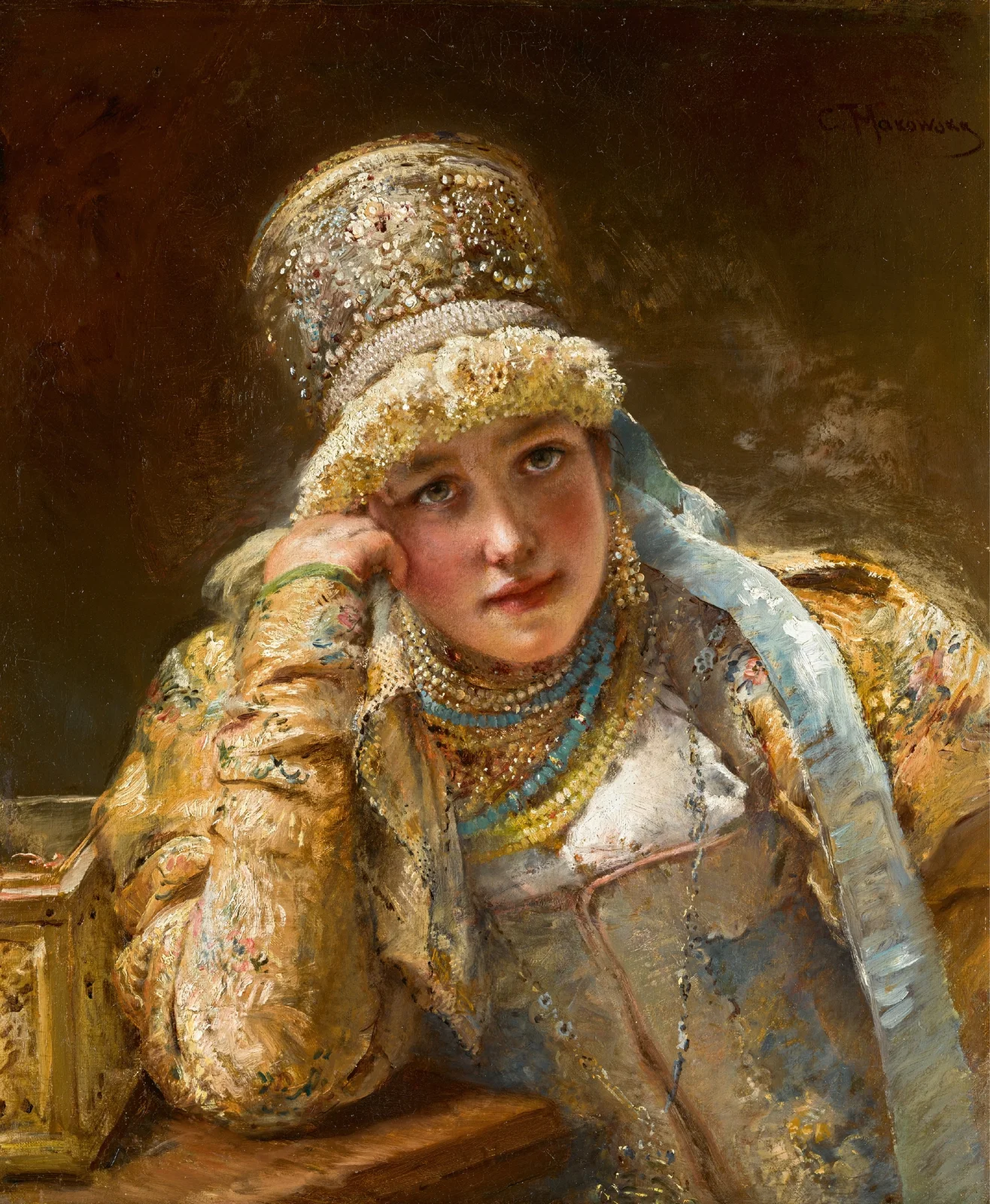 Boyarina av Konstantin Egorovich Makovsky