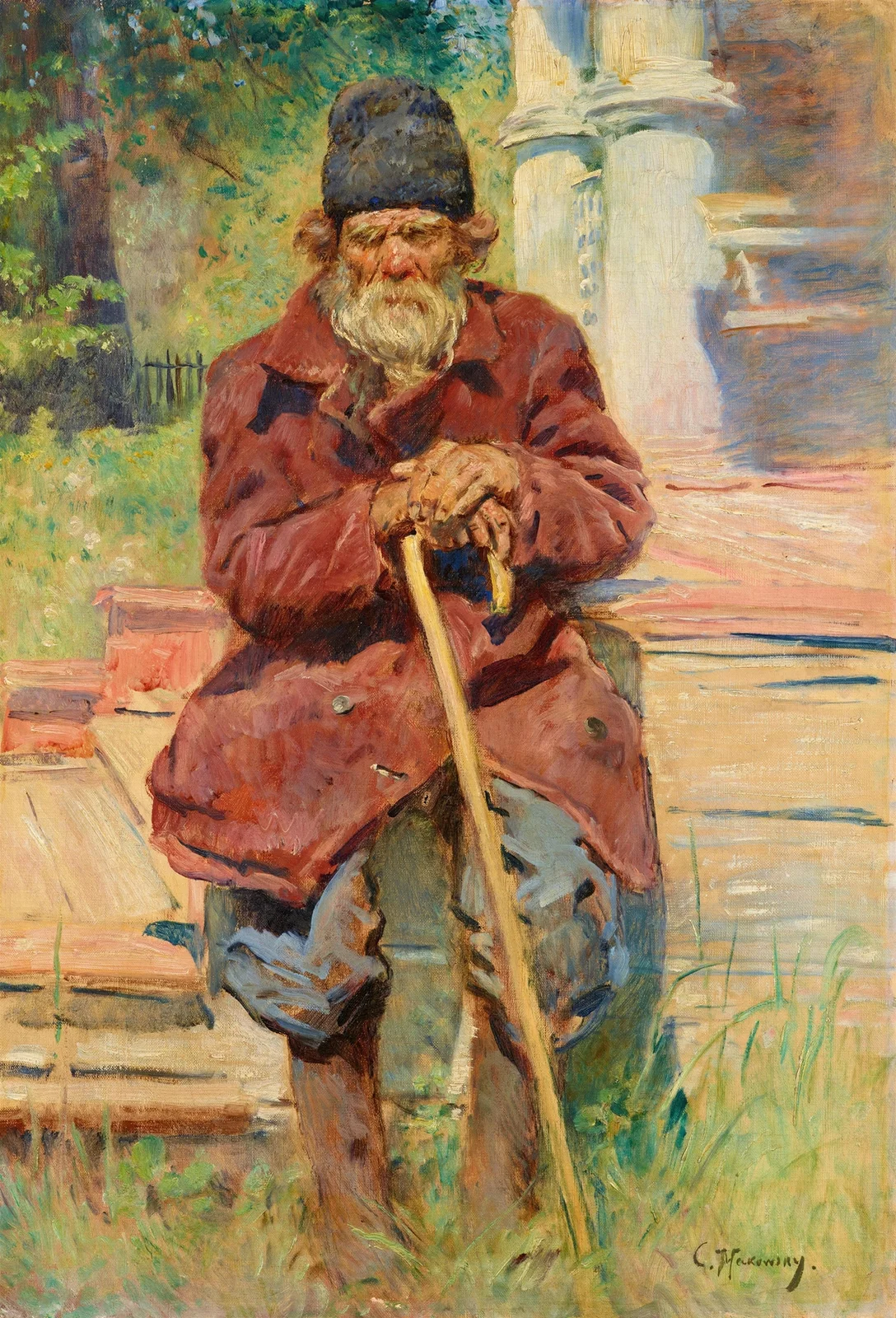 Ein alter Bettler av Konstantin Egorovich Makovsky