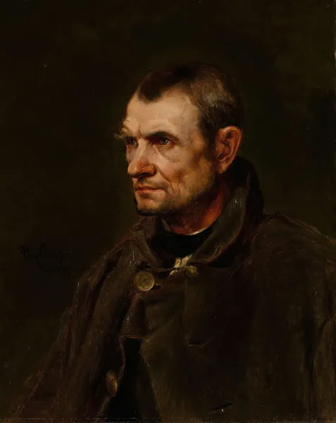 Figure Study of the Farmer Florian Killian av Eilif Peterssen