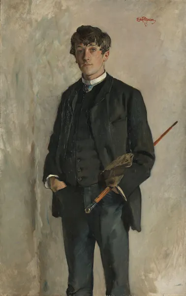 Portrait of the Painter Kalle Løchen av Eilif Peterssen